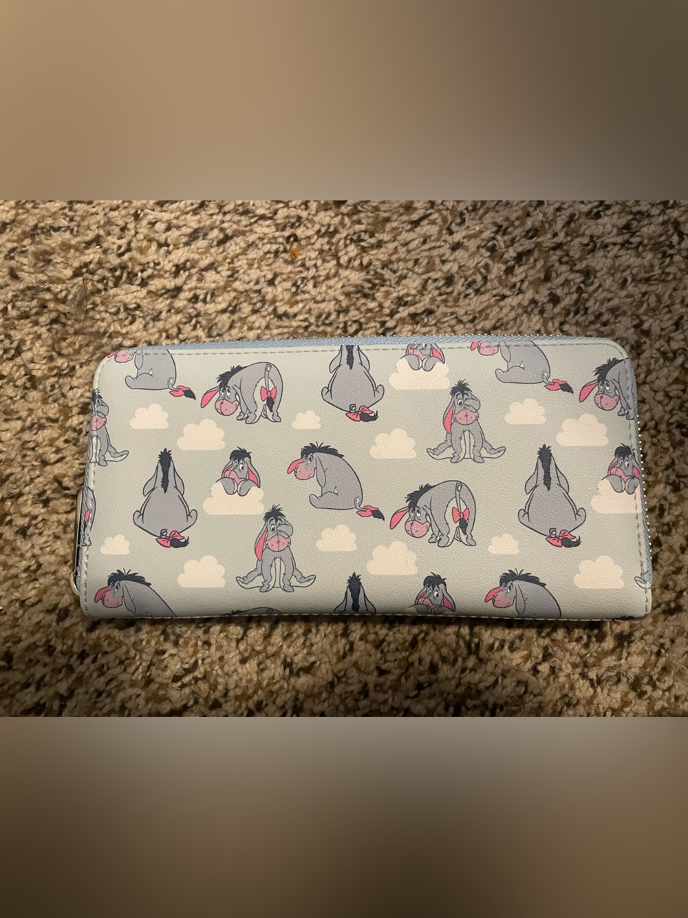 Loungefly Disney Eeyore AOP Zip Around Wallet